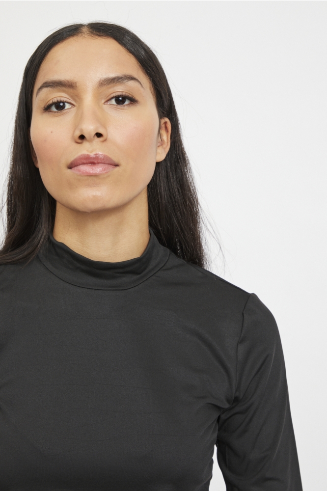 VILEOA L/S HIGH NECK TOP - NOOS 14066134 Black